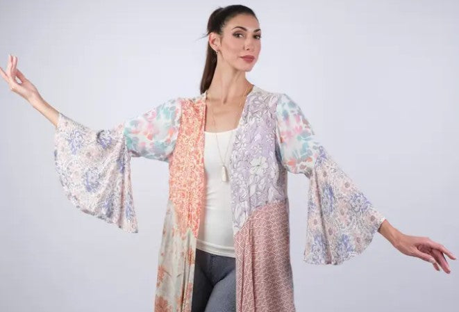 Limited Edition: Woodstock Dreams Wild Rose Mosaic Cardigan