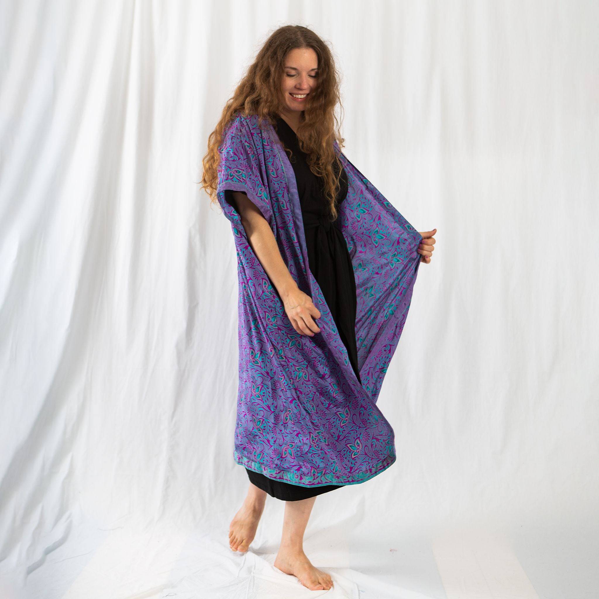 Amara Long Sari Duster