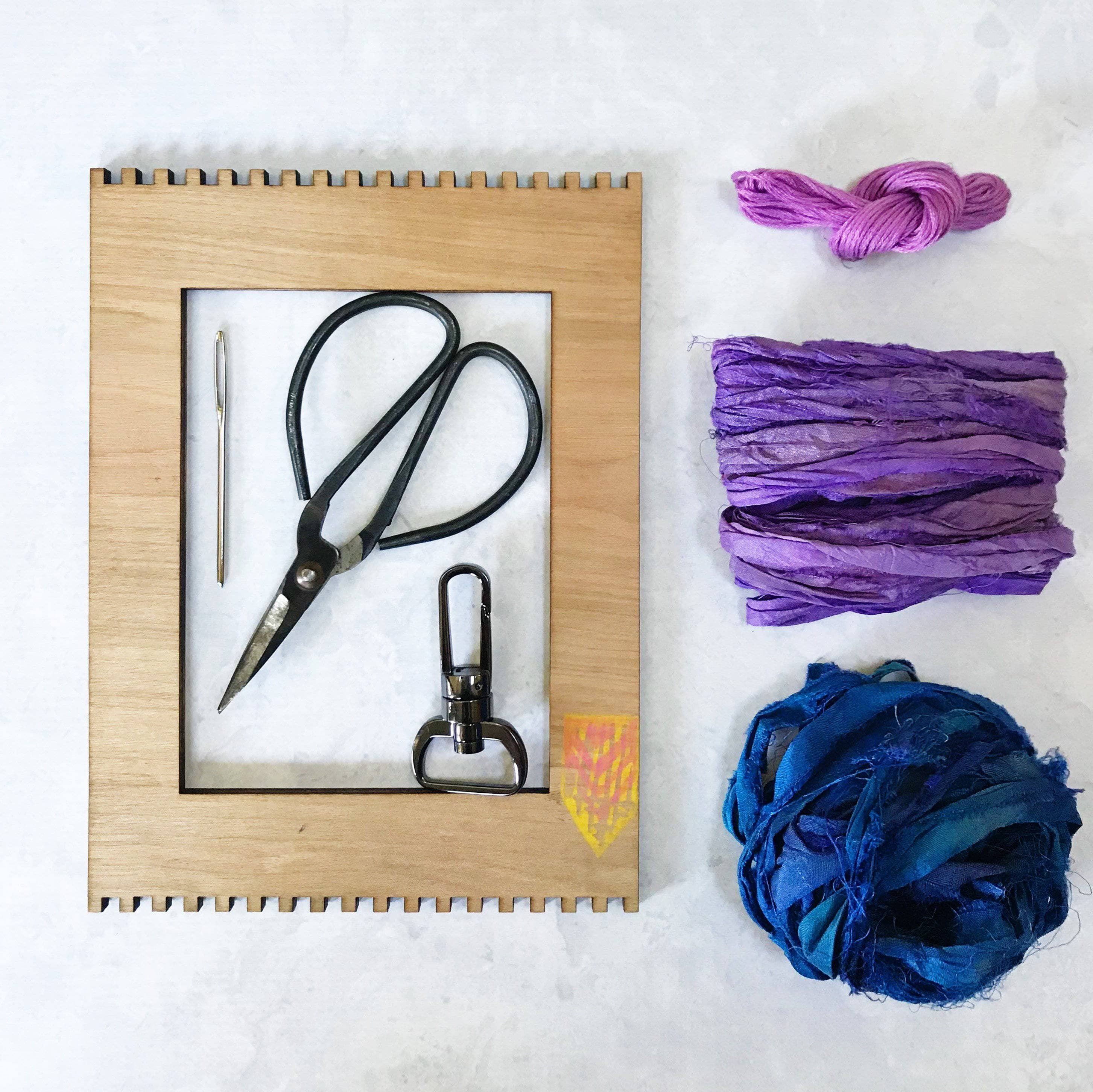 DIY Woven Ribbon Keychain Kit