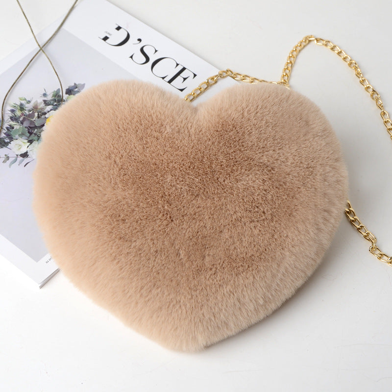 Fashion love heart bag peach heart bag women&
