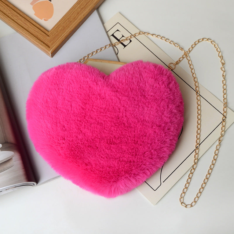 Fashion love heart bag peach heart bag women&