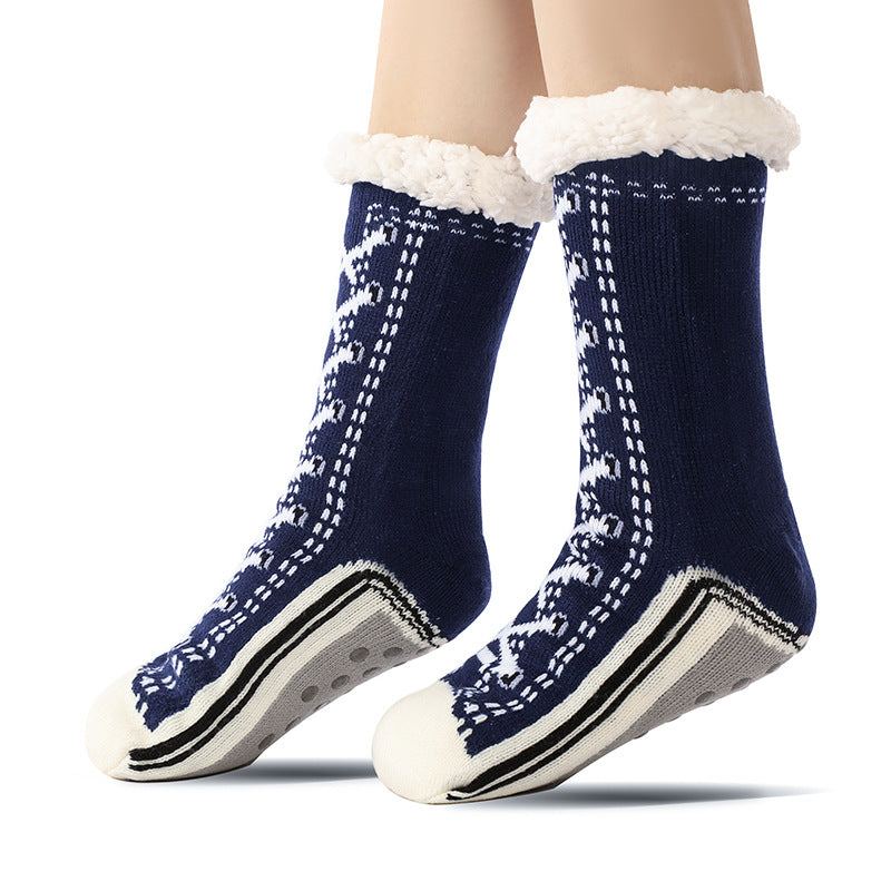 Floor Socks, Lamb Fur, Warm Socks, Postpartum Socks, Home Socks, Sleep Socks, Ultra Thick Plush Women&