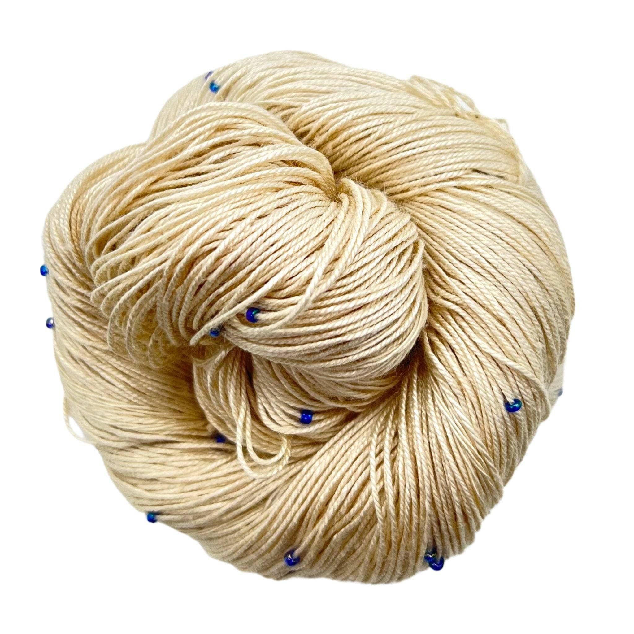 Hand Beaded Silk Yarn