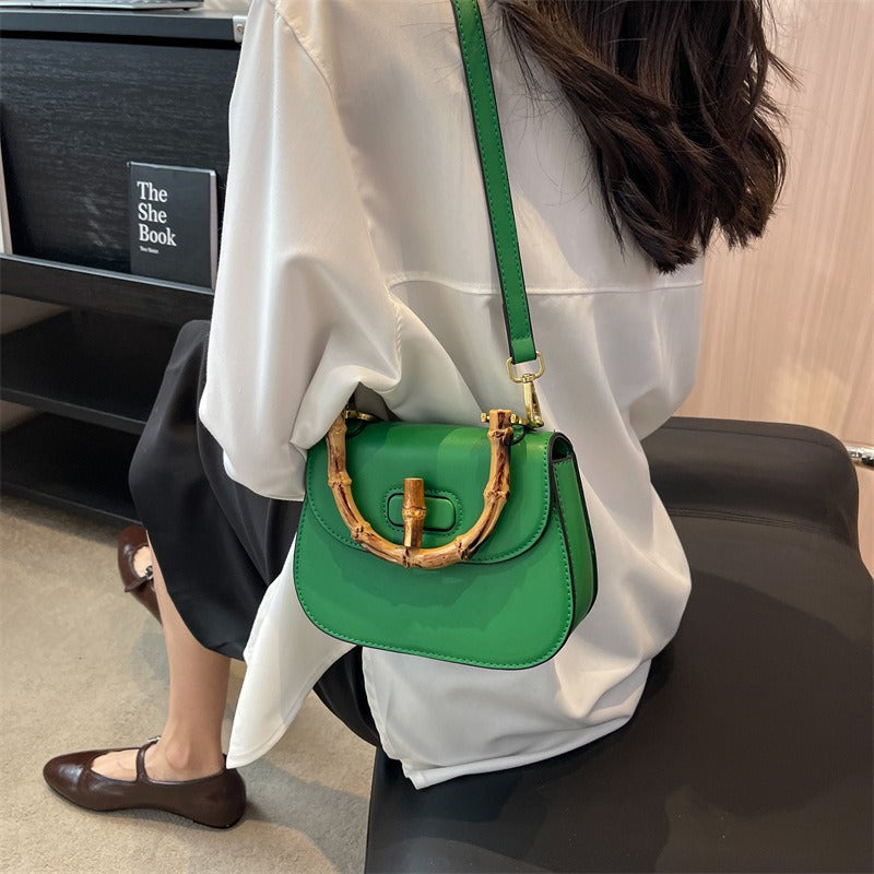 Handheld bamboo bag women&