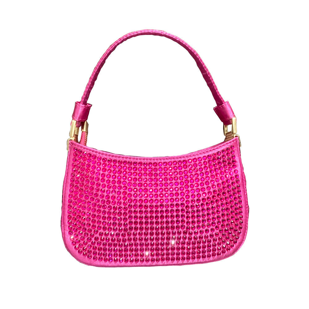 Handle Rhinestones Evening clutch Bag Purses and handbag luxury Designer hobo shoulder bag Shiny Crystal Clutch Women&