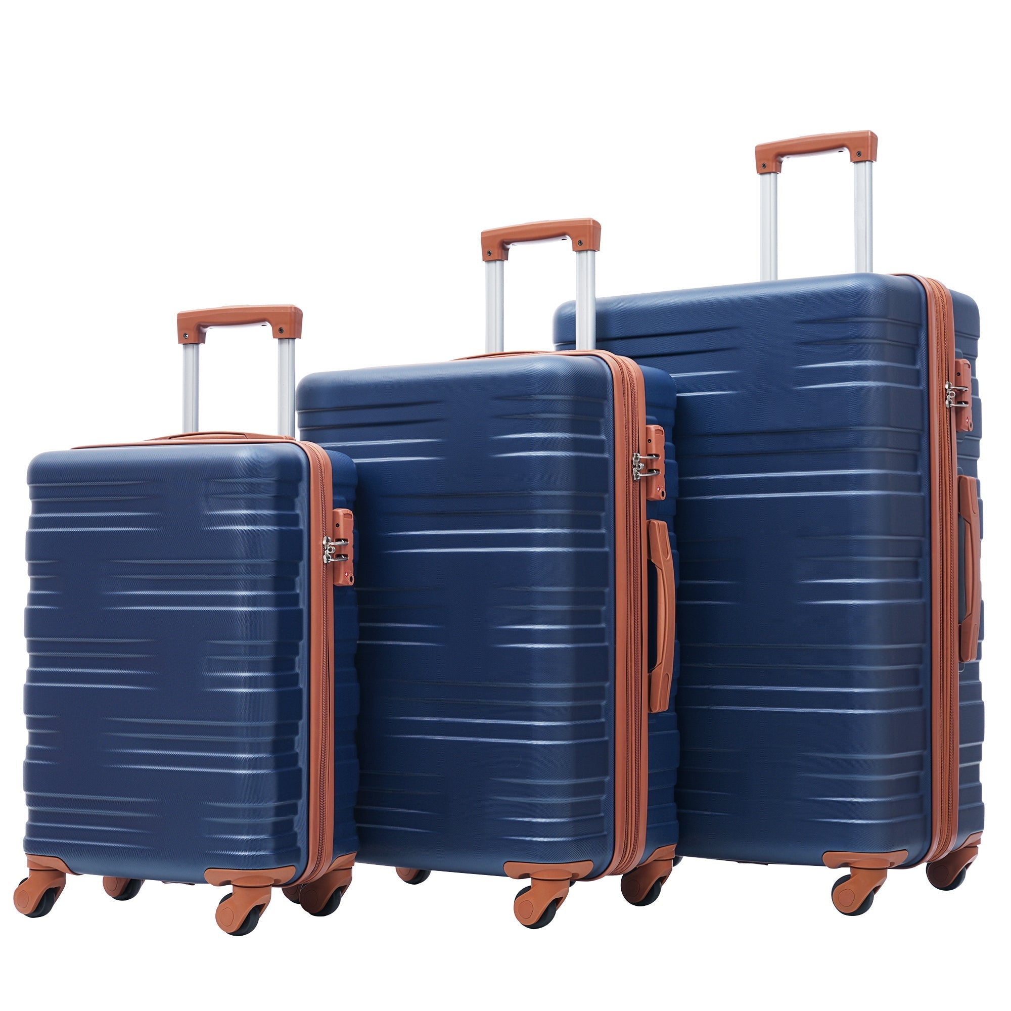 Hardshell Luggage Sets 3 Pcs Spinner Suitcase with TSA Lock Lightweight 20&