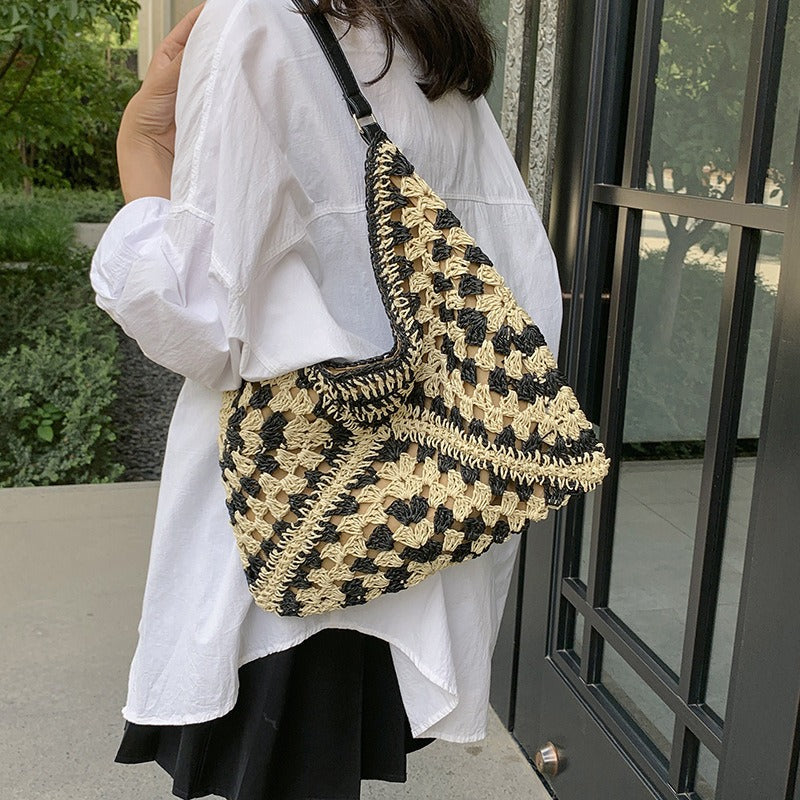 Large capacity woven bag, women&