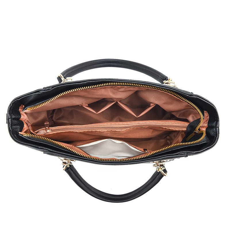 Mother-in-Child Bag Autumn and Winter PU Leather Large Capacity Tote Bag Women&