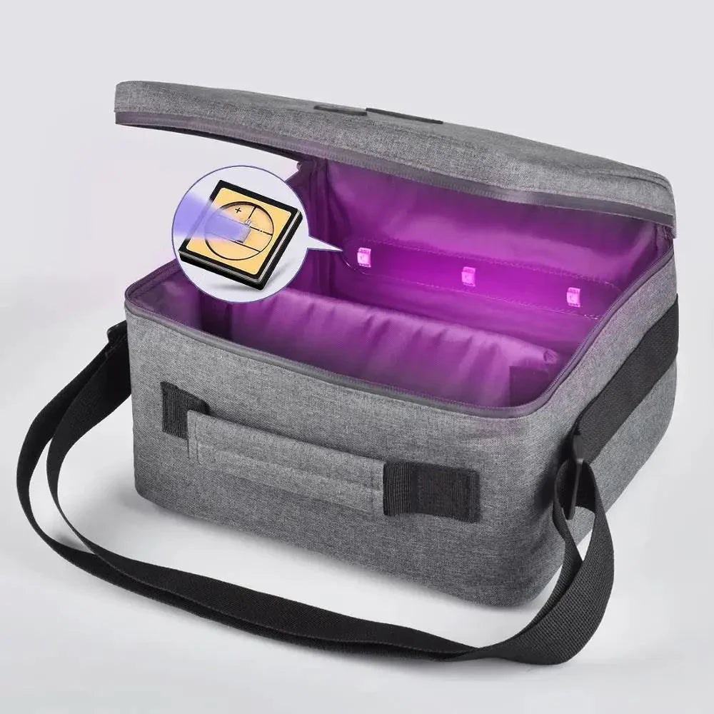 Portable UV Sterilizer Bag UV Disinfection Bag Cleaner For CPAP Tube Mask Shoes Bottle Underwear Clothes Home Use