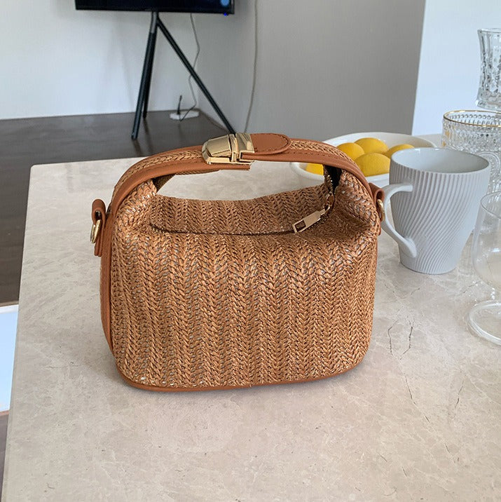 Straw woven small bag casual women&