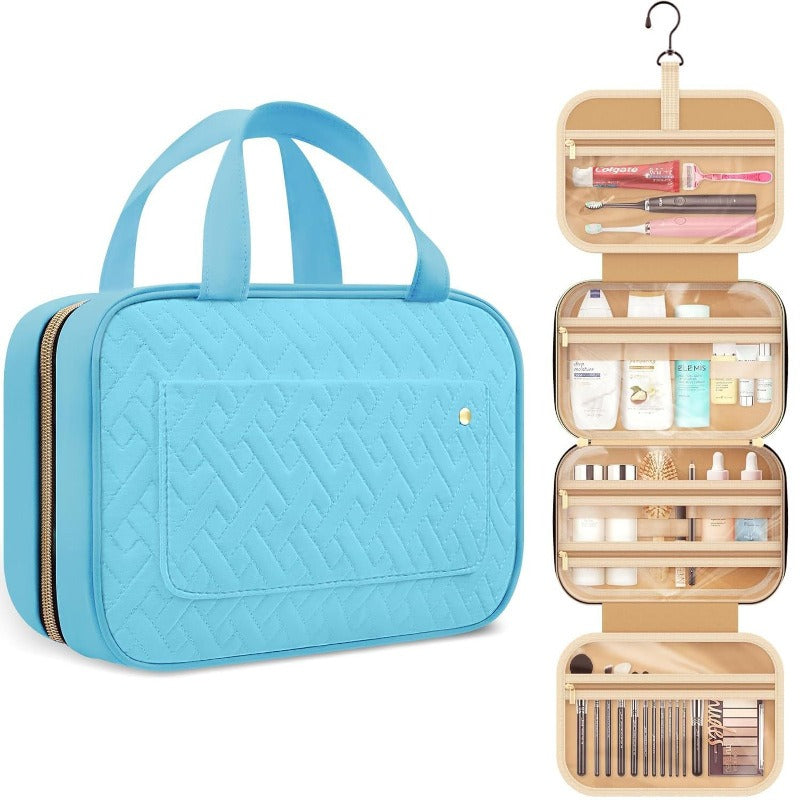 Travel toiletry bag with hook portable makeup bag travel ladies&