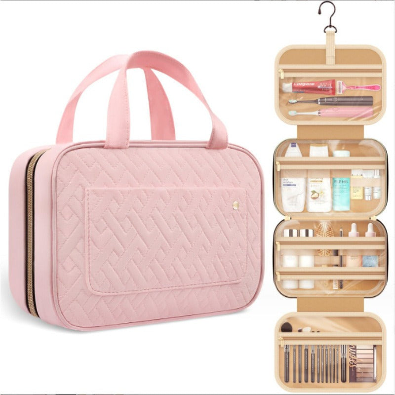 Travel toiletry bag with hook portable makeup bag travel ladies&