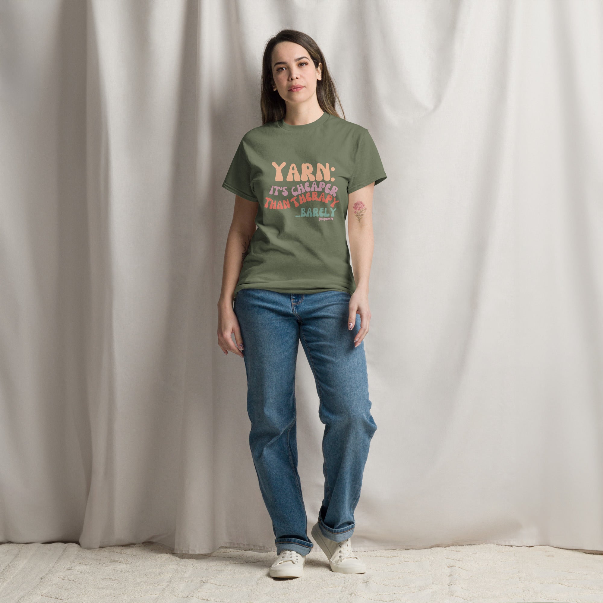 Yarn: It’s Cheaper Than Therapy… Barely T-Shirt