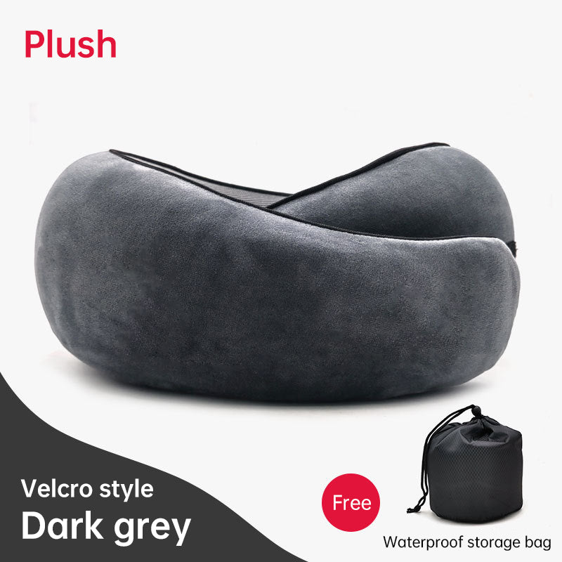 Memory Foam Neck Travel Pillow: Soft, 360° Head Support, for Home, Plane &amp; Car