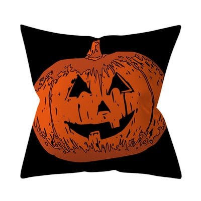 Trick or treat/pumpkin Cushion Cover 45*45cm Happy Halloween Throw Pillow Cover Happy Fall Y&