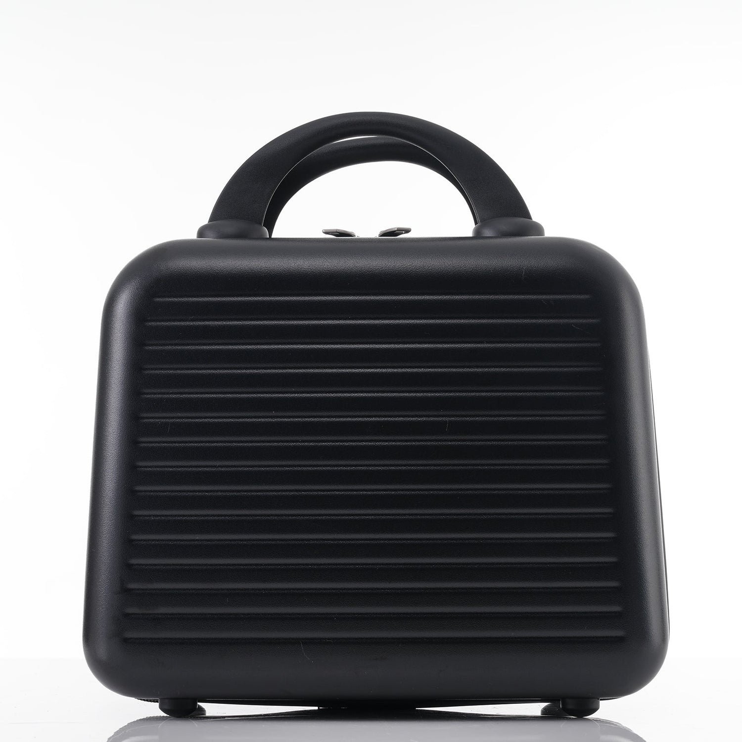 Carry-on Luggage 20 Inch Front Open Luggage Lightweight Suitcase with Front Pocket and USB Port, 1 Portable Carrying Case Black