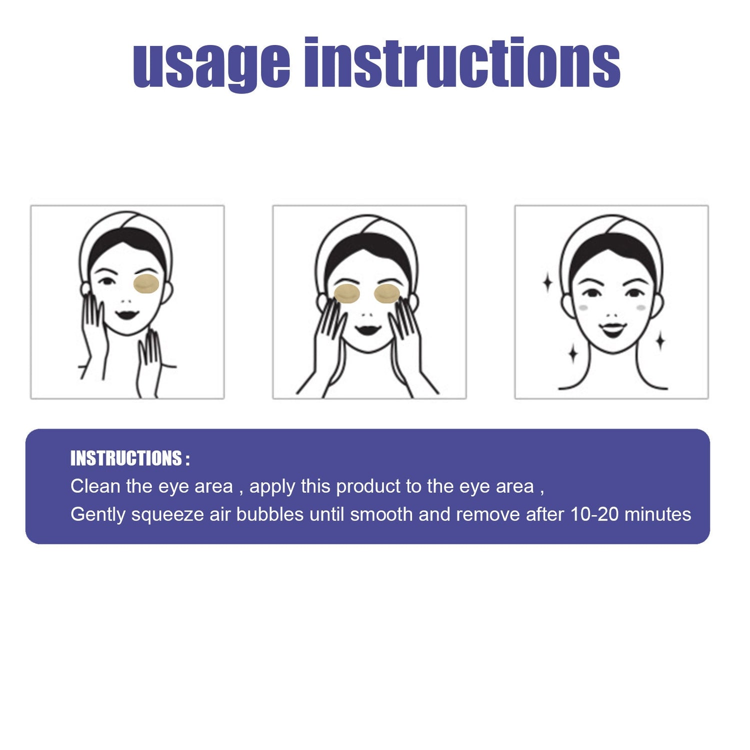 Blueberry Lutein Eye Care Patch, Relieve Eye Fatigue Cold Compress Sleep Eye Care Close Eye Mask Patch