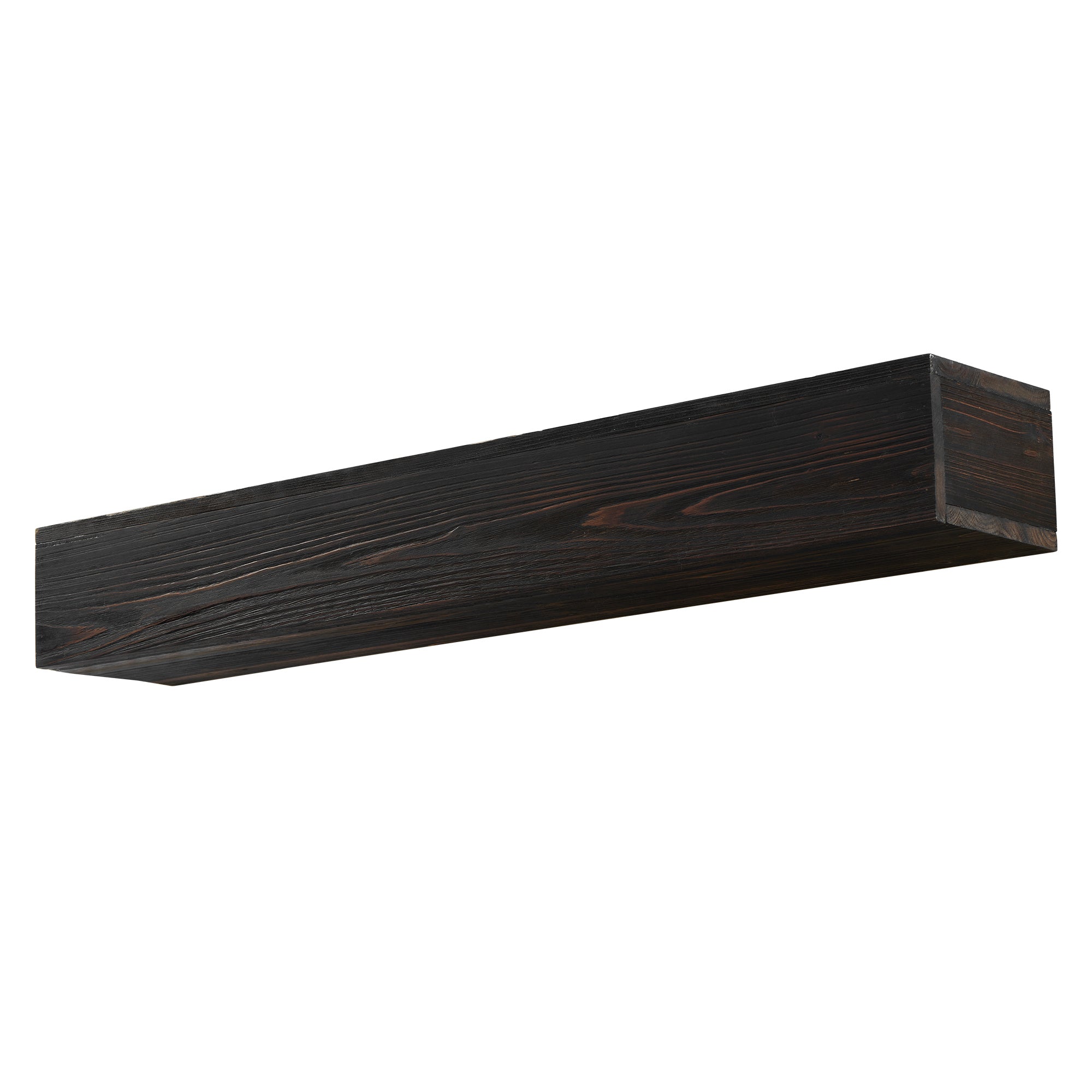 72" Rustic Wood Fireplace Mantel,Wall-Mounted &amp; Floating Shelf for Home Decor Espresso