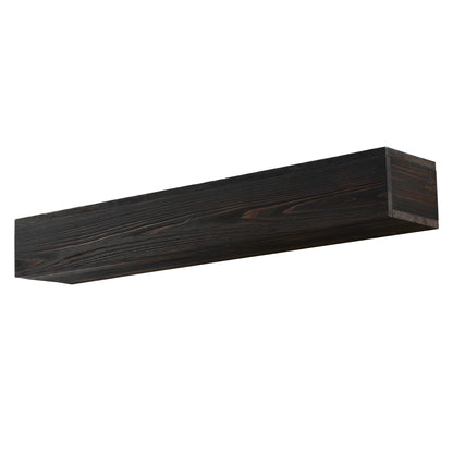 72" Rustic Wood Fireplace Mantel,Wall-Mounted &amp; Floating Shelf for Home Decor Espresso