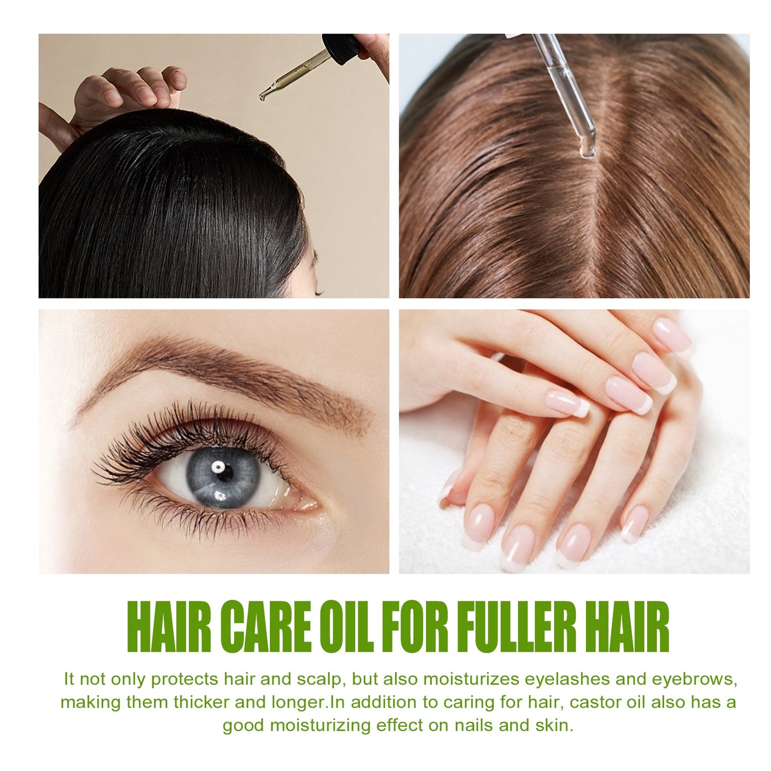 Organic Castor Oil, Moisturizing And Smoothing Hair Repair Ironing And Dyeing Damaged Dry Hair Care Essential Oil