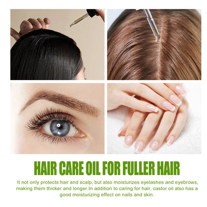 Organic Castor Oil, Moisturizing And Smoothing Hair Repair Ironing And Dyeing Damaged Dry Hair Care Essential Oil