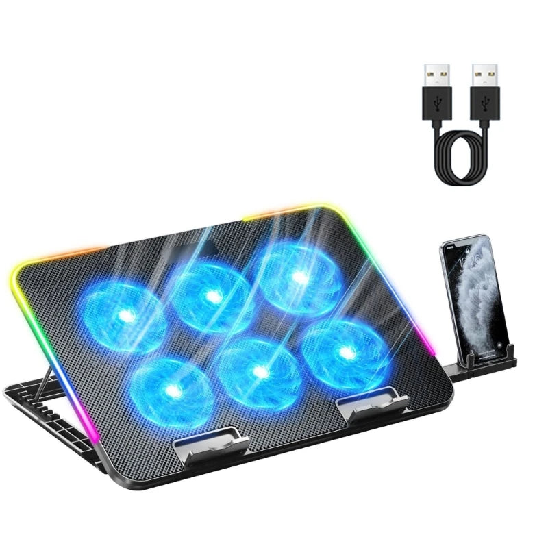 Laptop Cooling Pad 6-Fan