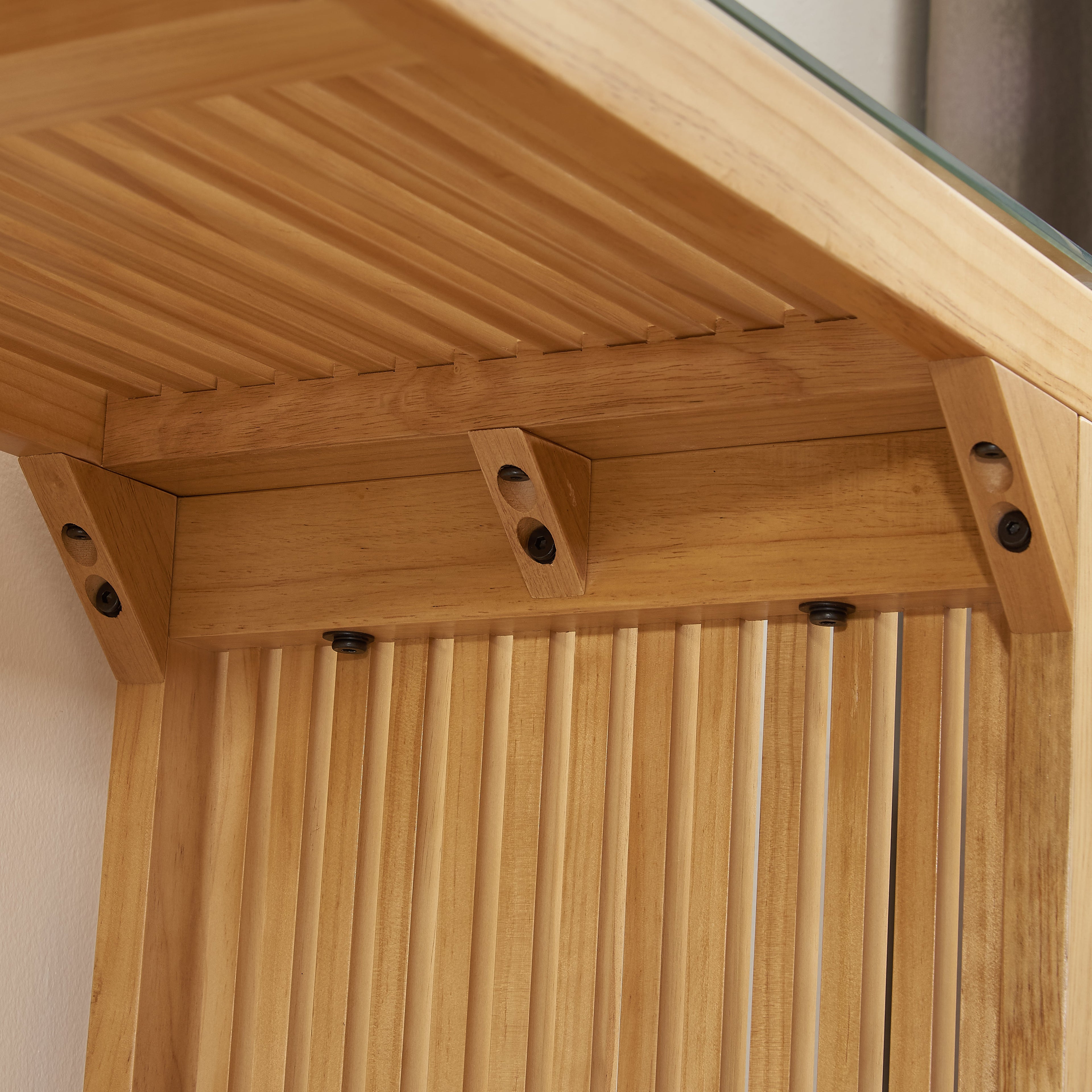 Dining Bench and Table, Pine Indoor Wood Bench for Entryway,Living Room,Kitchen and Bedroom Table (Nature, Long Bench &amp; Table)