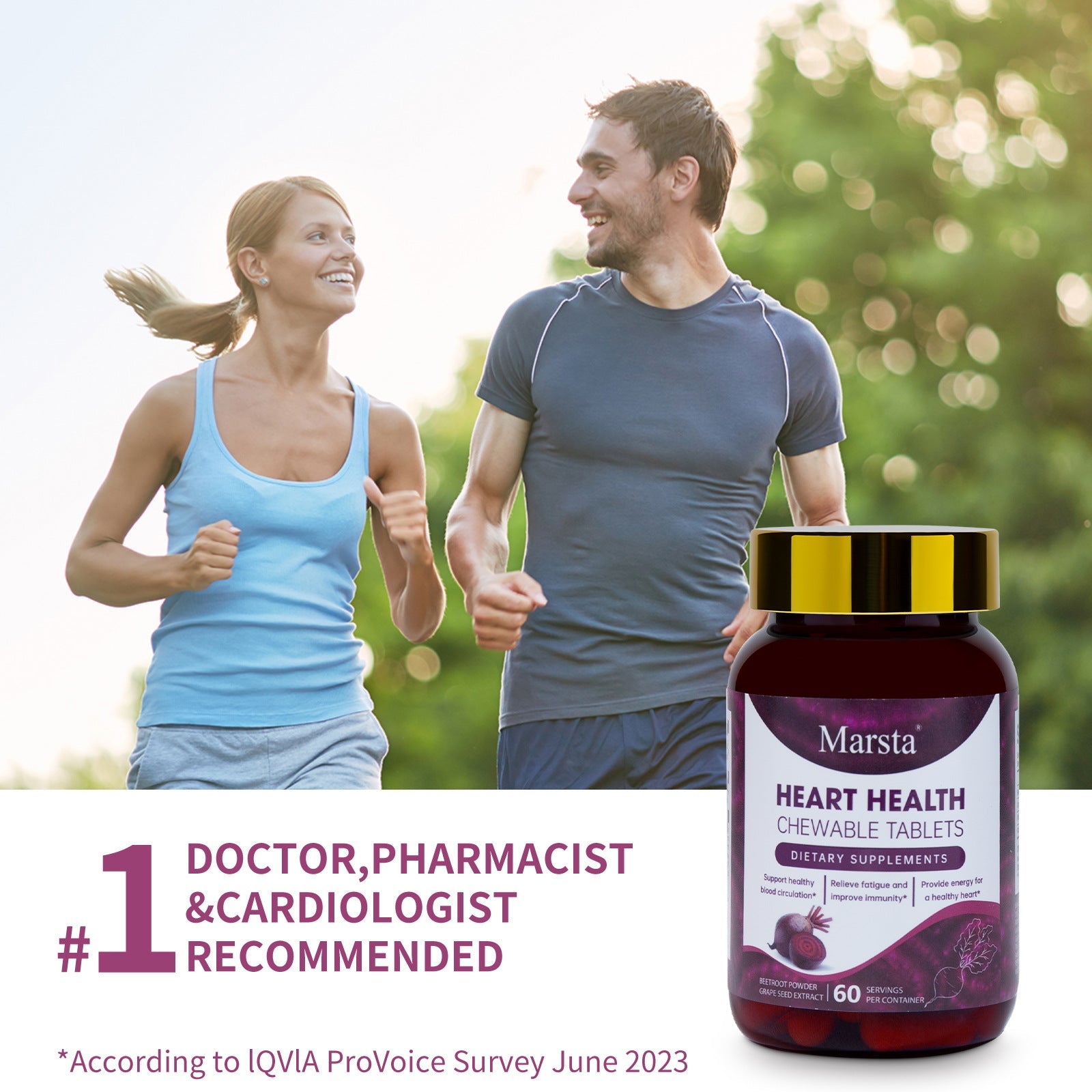 Beetroot Heart Health Chew Tablets
