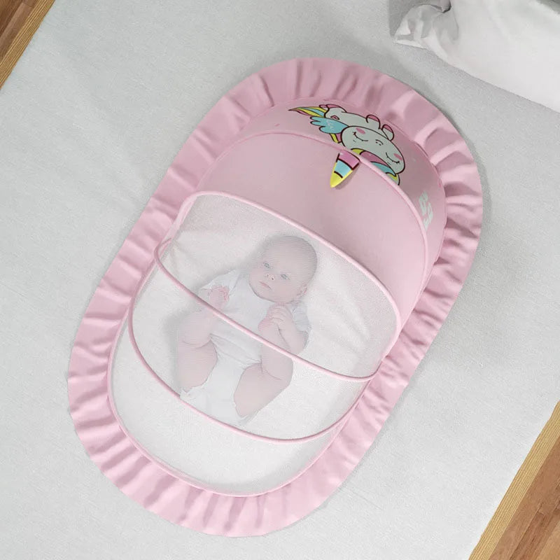 Baby mosquito net cover baby crib Mongolian yurt full face mosquito proof cover children&