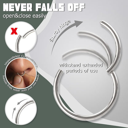 18g- steel hoop-silver-10-1