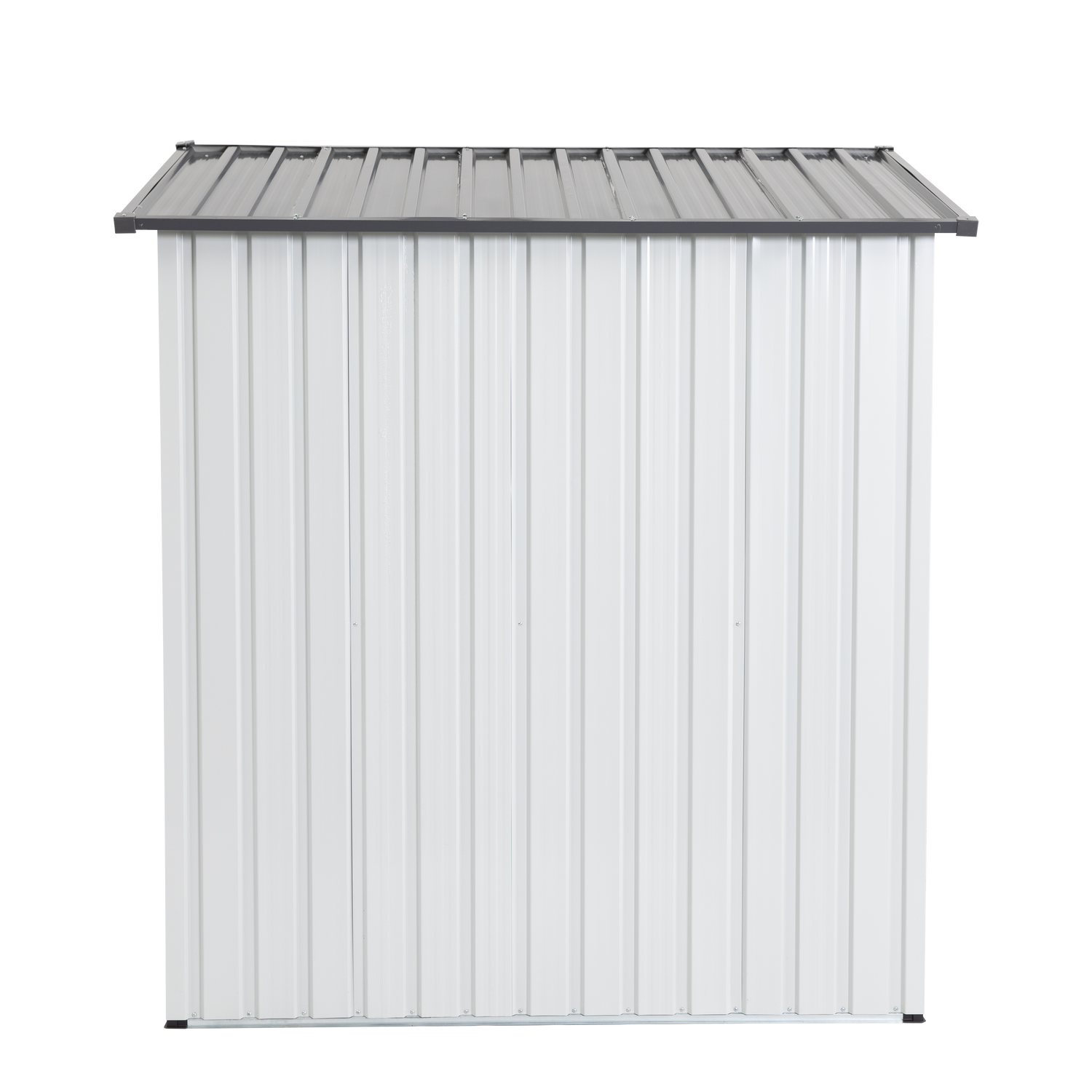 XWT016 Garden Metal Storage Lifter Shed Gray White 5x3x6ft outdoor storing tools Rainproof Hinge door version