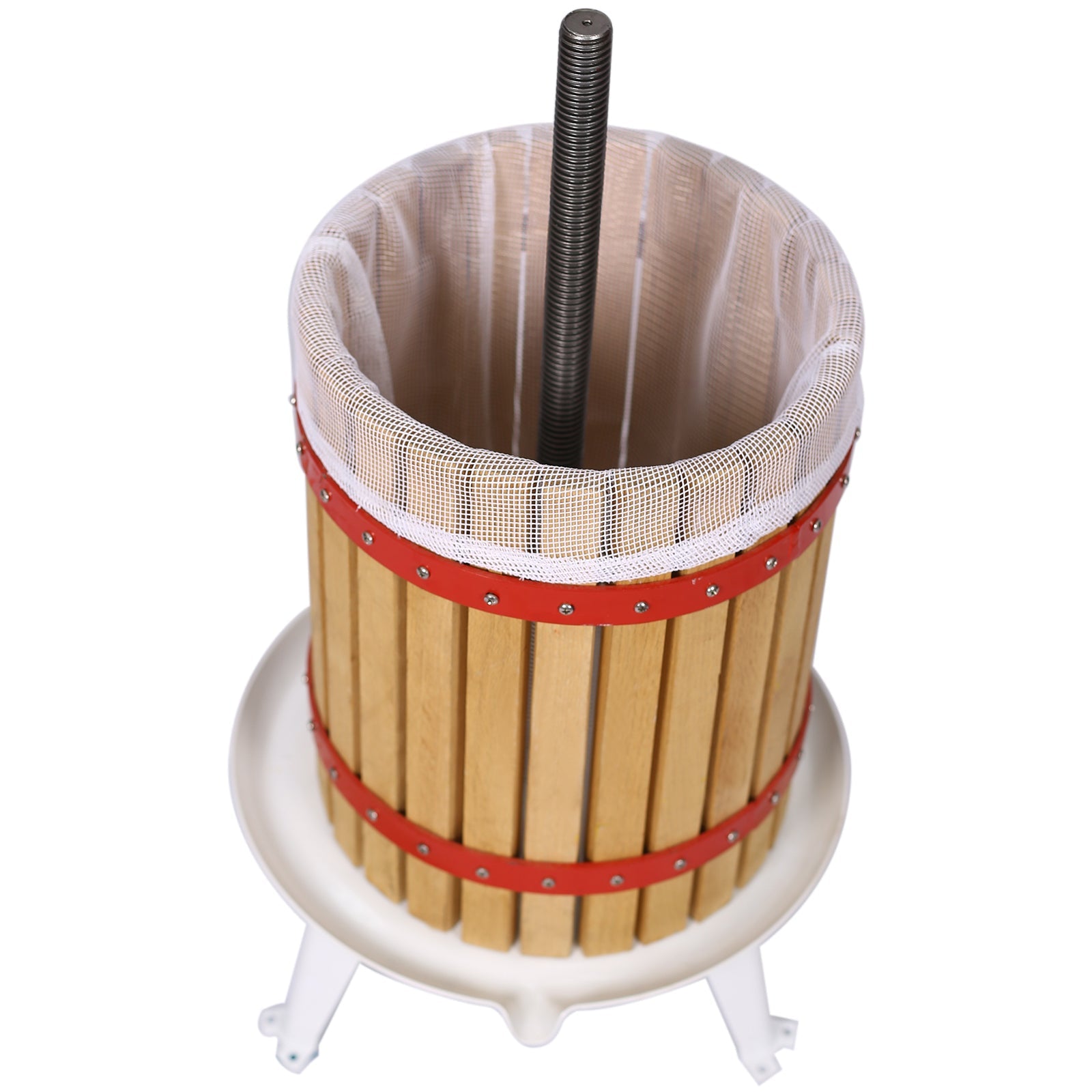 Fruit Wine Press and Crusher and Filter Bag,100% Nature Apple&amp;Grape&amp;Berries Crusher Manual Juice Maker for Kitchen