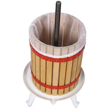 Fruit Wine Press and Crusher and Filter Bag,100% Nature Apple&amp;Grape&amp;Berries Crusher Manual Juice Maker for Kitchen
