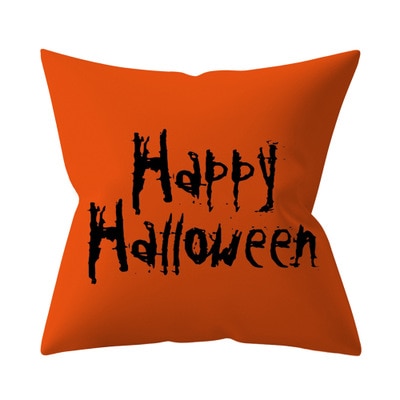 Trick or treat/pumpkin Cushion Cover 45*45cm Happy Halloween Throw Pillow Cover Happy Fall Y&