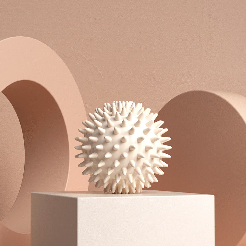 Durable sport massage ball. Spiky design for myofascial release, deep - tissue work, trigger points, muscle recovery &amp; pain reli