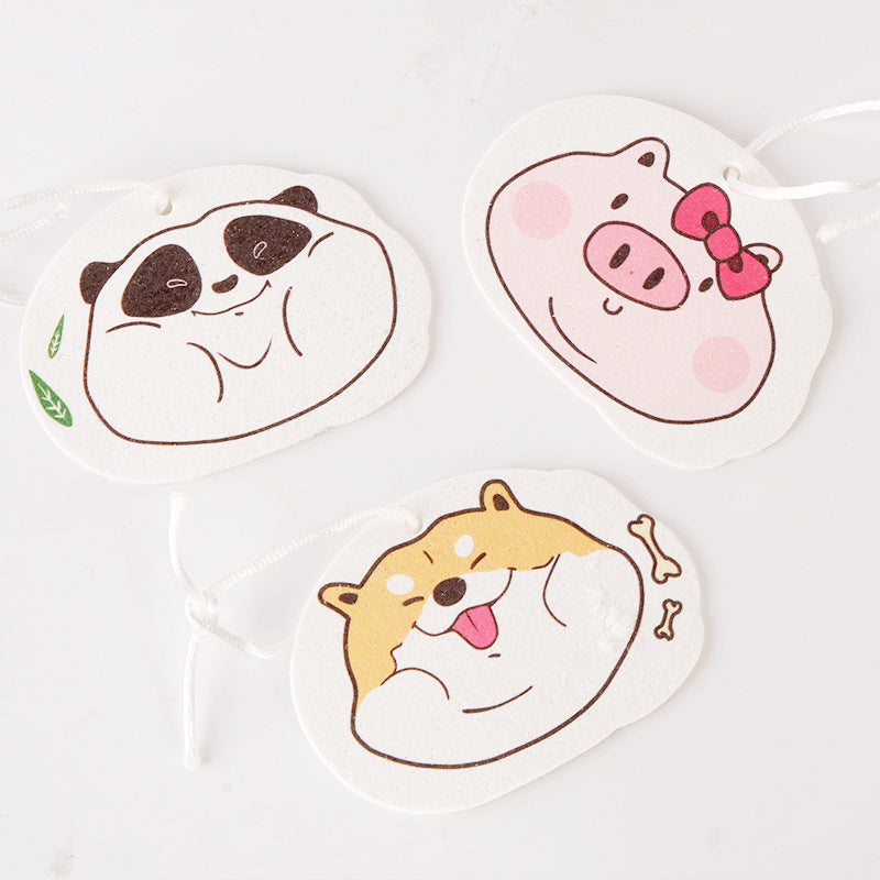 2CM Cartoon Wood Pulp Cotton Dish Washing Wipe Non-Oil Kitchen Dish Washing Sponge Scrub Dish Rag Towel