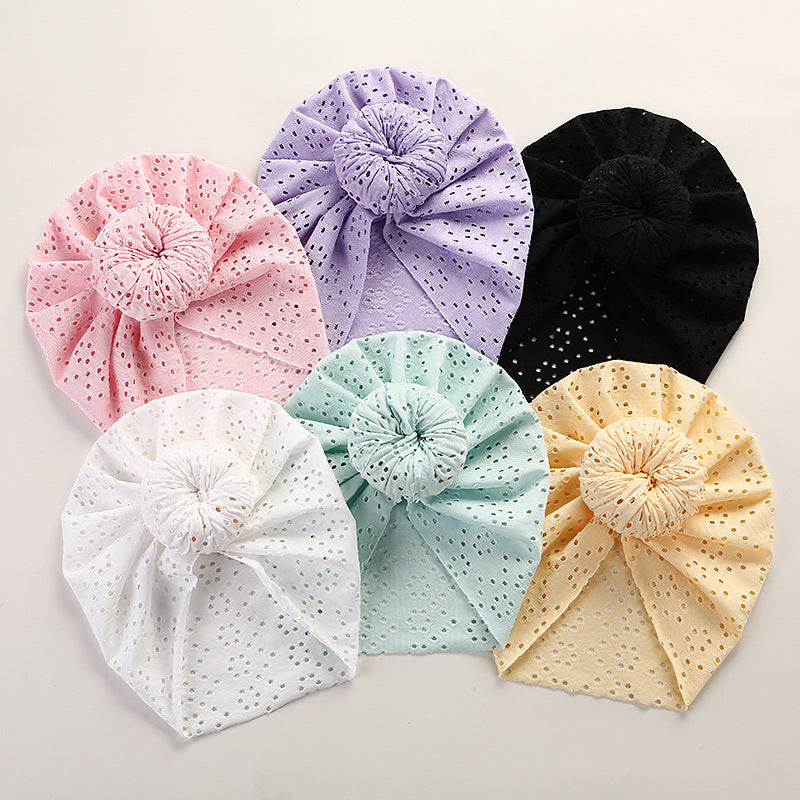 Baby Pullover Cap Cute Lace Hole Donut Baby Indian Tire Cap Children&