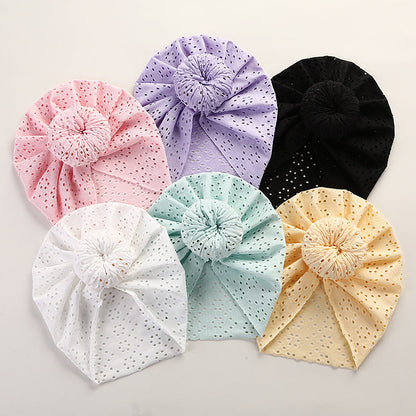 Baby Pullover Cap Cute Lace Hole Donut Baby Indian Tire Cap Children&