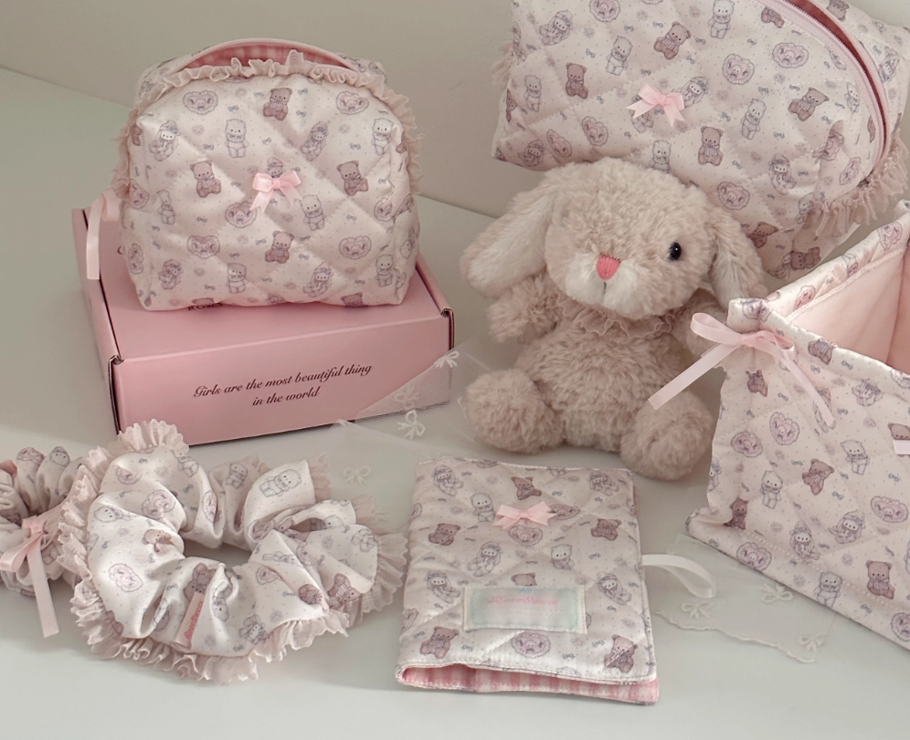 Cute cat little bear girl&