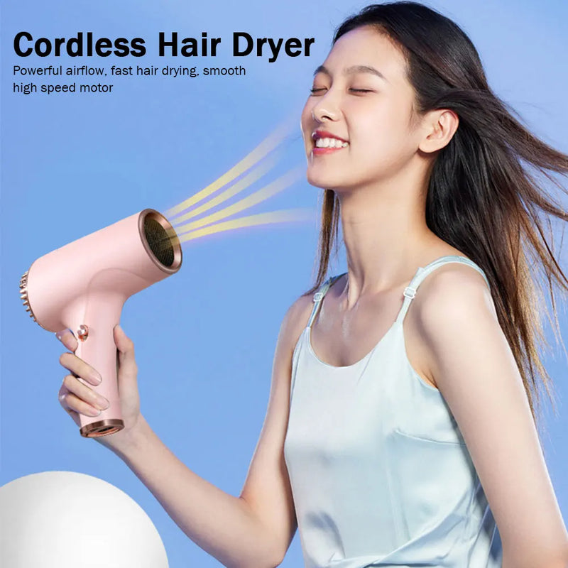 USB Cordless Anion Hair Dryer