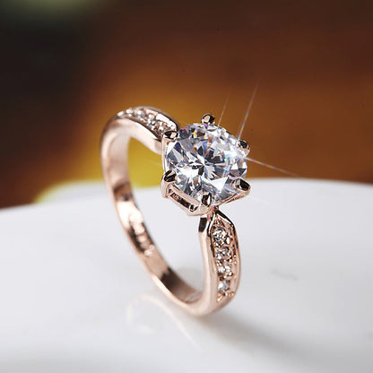 Elegant and luxurious wedding ring, women&