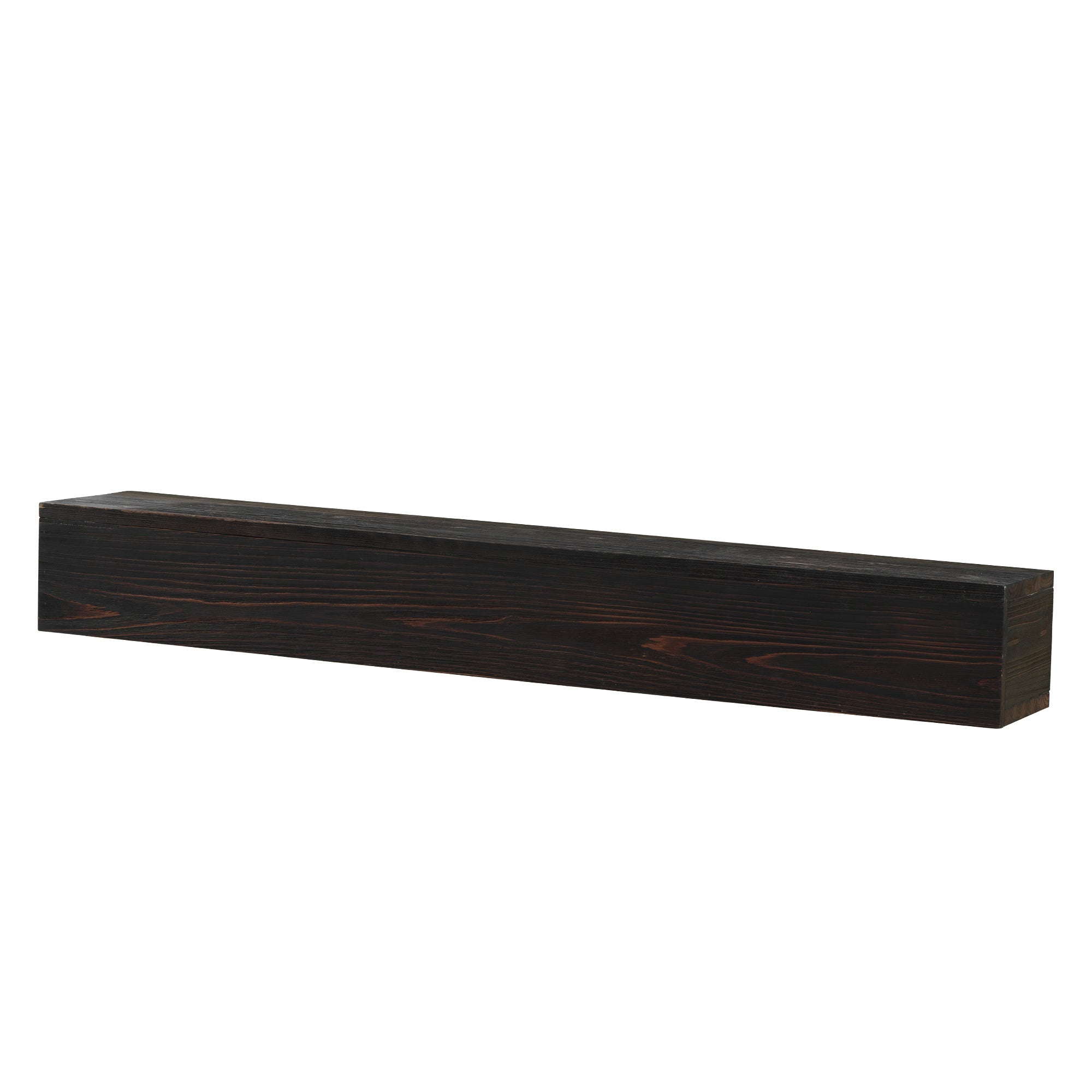 72" Rustic Wood Fireplace Mantel,Wall-Mounted &amp; Floating Shelf for Home Decor Espresso