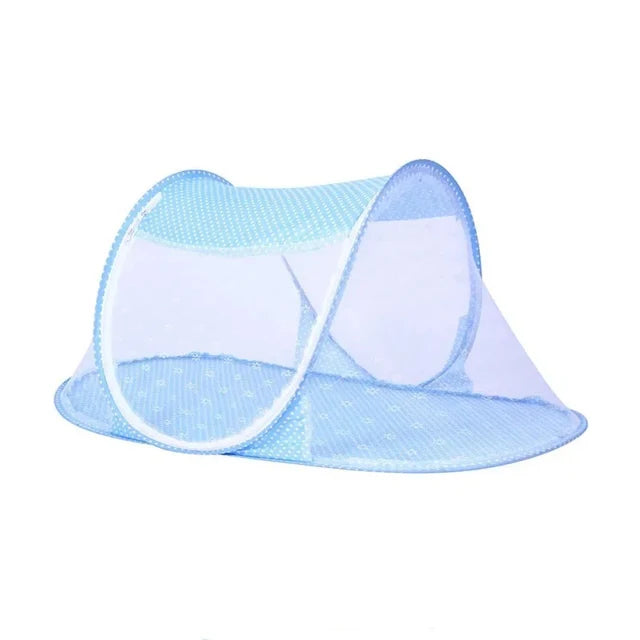 Folding mosquito net with sleeping pad pillow mosquito net bed three piece set music 0-3 year old children&