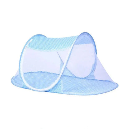 Folding mosquito net with sleeping pad pillow mosquito net bed three piece set music 0-3 year old children&