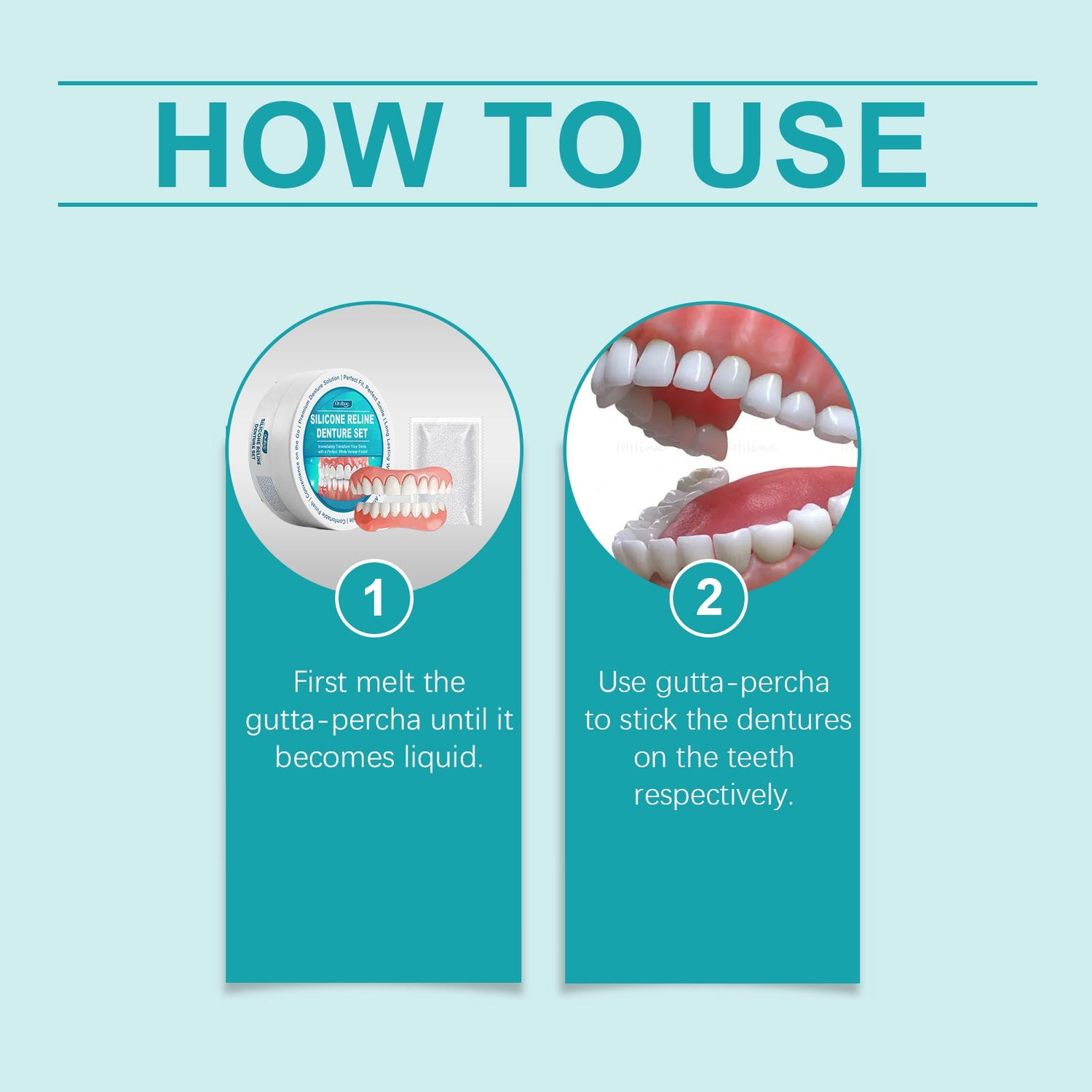 Cosmetic Denture Set To Enhance Smile Appearance Comfortable Material Denture Dental Cosmetic Set