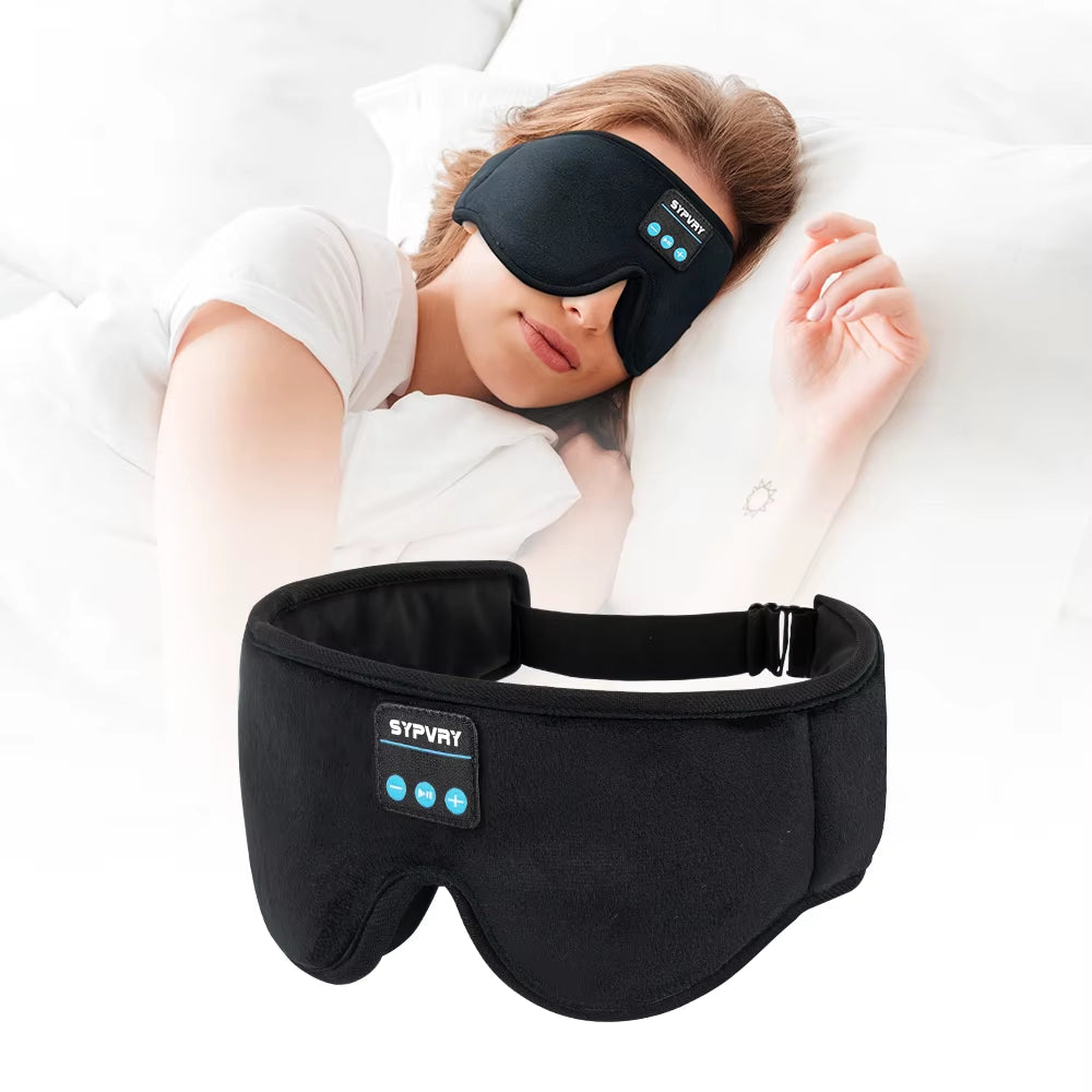 DreamTune 3D: Bluetooth Sleep Mask with Wireless Headset &amp; Adjustable Eye Cover