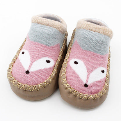Spring And Autumn New Baby Shoes And Socks Soft Bottom Cartoon Children&