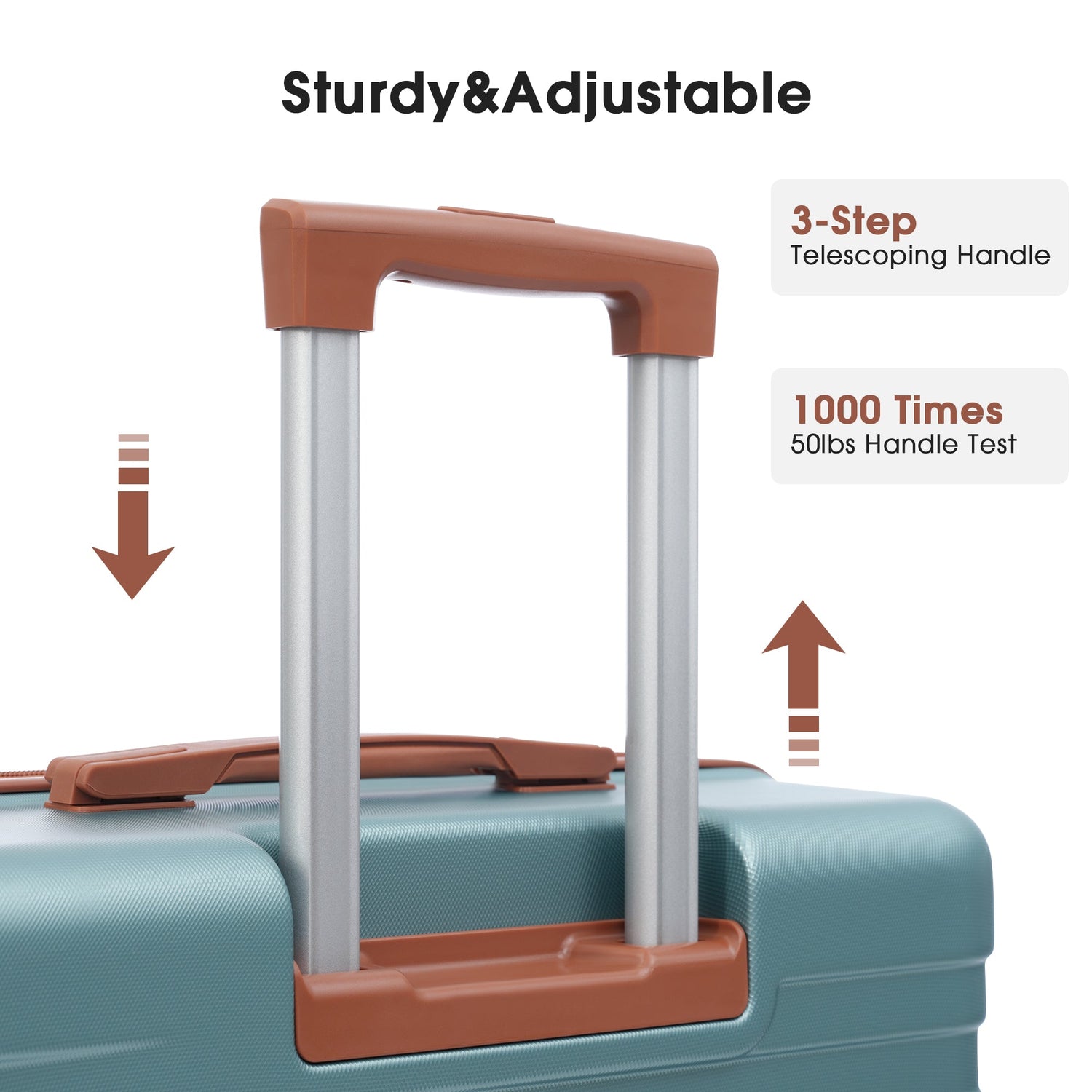 Hardshell Luggage Sets 3 Pcs Spinner Suitcase with TSA Lock Lightweight 20&
