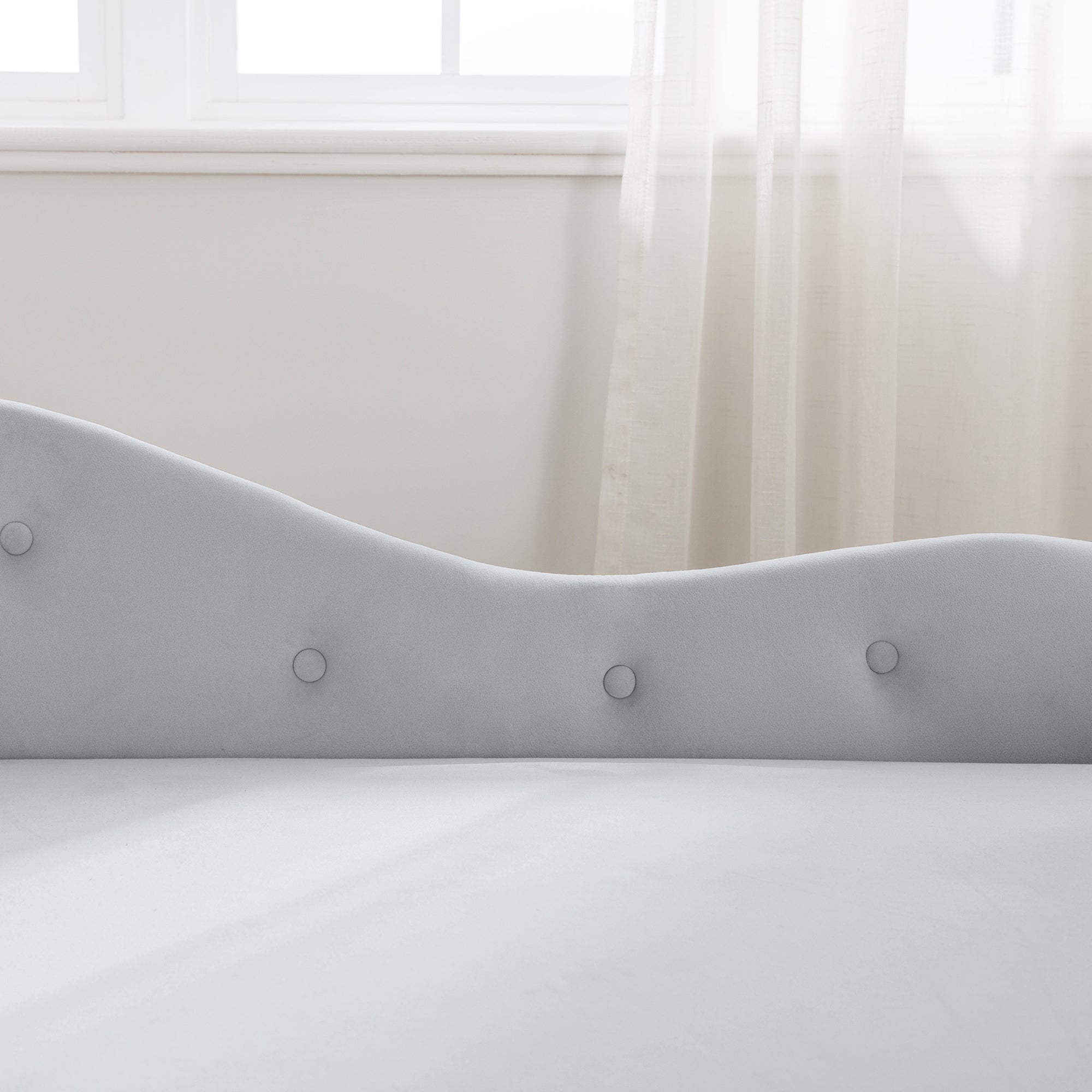 Grey Chaise Lounge Indoor Velvet Lounge Chair for Bedroom with Storage &amp; Pillow Modern Upholstered Rolled Arm Chase Lounge