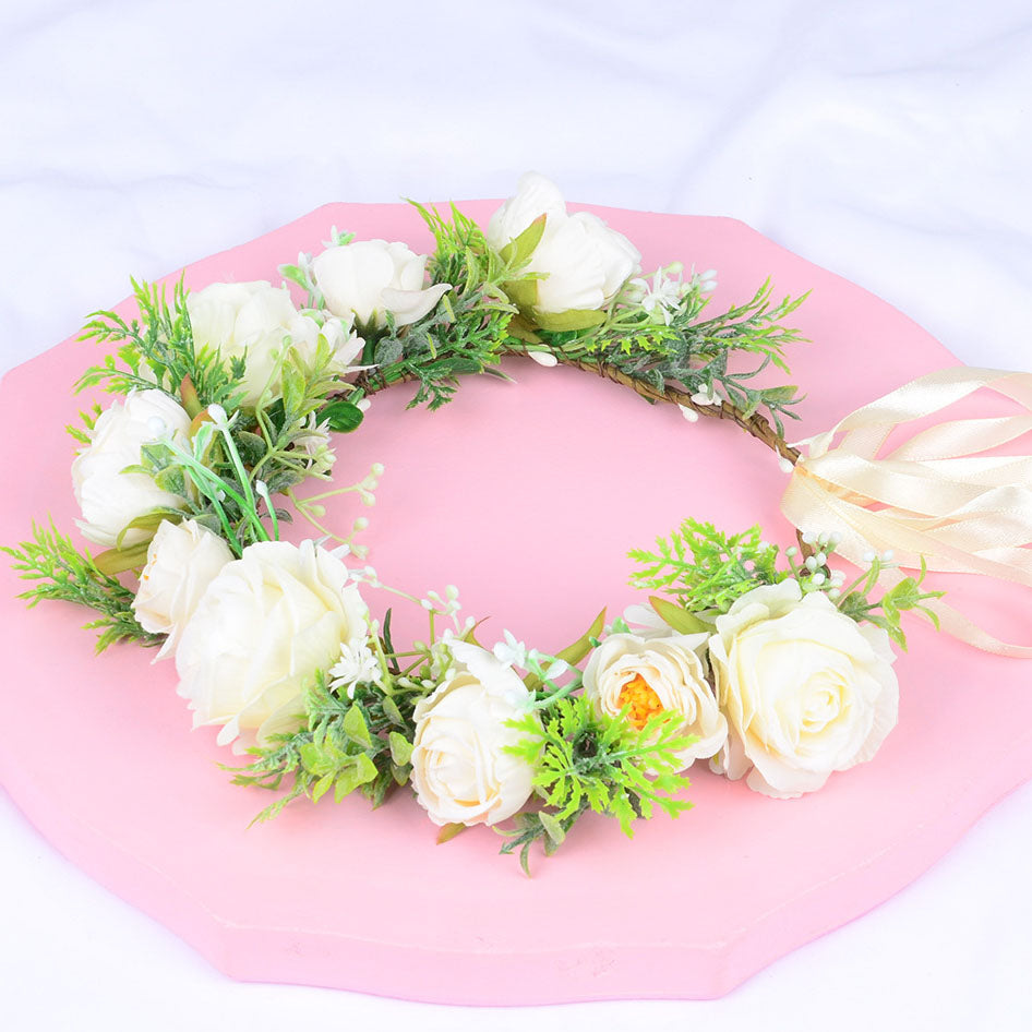 Hawaiian Wreath Bridal Fairy Simulation Starry Sky Flower Headwear Children&